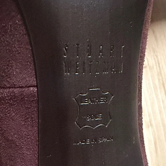 Stuart Weitzman Burgundy Heels - Picture 10 of 16